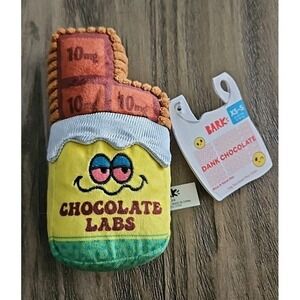 BarkBox BARK 4/20 Plush DOG Toy XS/S Chocolate Labs Dank Chocolate NWT New